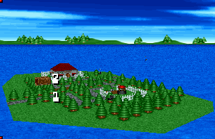 Overview: 3D Lemmings, DOS, Fun, 9 - A Short Cut Through The Forest